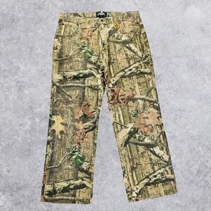 Mossy Oak Break Up Infinity Camo Pants Mens 36x32 Hunting Cotton Denim